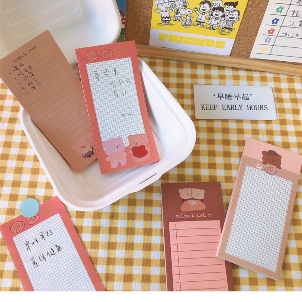 Korean Bear Sticky Notes - Picture 1 of 10